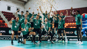 Sporting celebra conquista da Taça de Portugal de voleibol