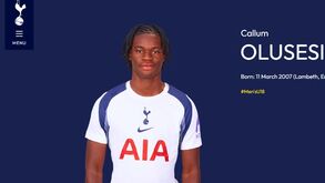 Tottenham quer continuar a potenciar Callum Olusesi