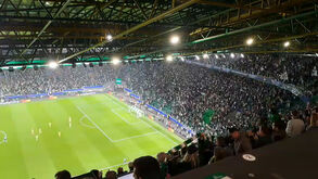 Explosão de alegria em Alvalade: foi assim a reação ao golo de Pote