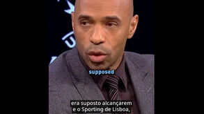 Thierry Henry disse que Sporting podia ter dado '7 ou 8' mas adeptos não perdoaram... outro detalhe