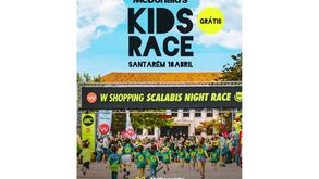 Corrida infantil McDonald's em Santarém, 18 de abril, com apoio do W Shopping