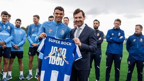 André Villas-Boas no Olival para assinalar o jogo 1.000 de Thiago Silva