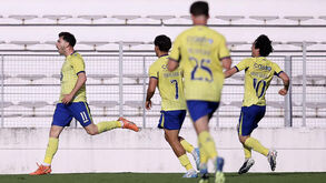 Jogadores do Arouca a celebrar 