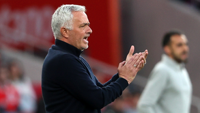 José Mourinho durante o Benfica-V. Guimarães no Estádio da Luz