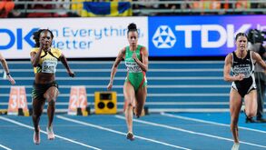 Tatjana Pinto nos 60 metros no Mundial de pista curta