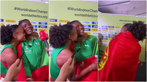 «A minha colega de quarto é campeã»: o emocionante momento entre Agate de Sousa e Fatoumata Diallo
