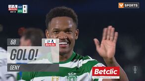 À 'lei da bomba': o golaço de Geny que ampliou a vantagem do Sporting frente ao Alverca