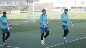 Ricardo Velho com Rui Silva e Diogo Costa na Seleção em 2024