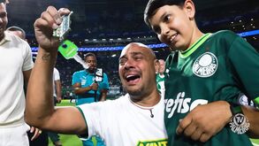 Leandro Mathias, adepto do Palmeiras que foi premiado durante o intervalo do jogo com o Mirassol