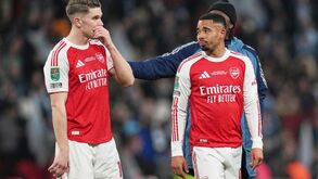 Gyökeres depois da derrota do Arsenal com o Manchester City, na final da Taça da Liga inglesa