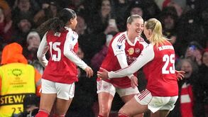 Campeão Arsenal em vantagem nos 'quartos' da Champions feminina