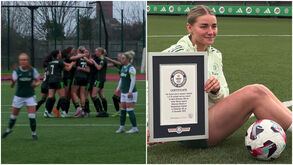 Jogadora do Celtic distinguida pelo Guinness World Records após marcar o golo mais rápido da história