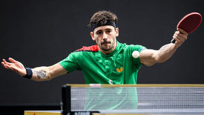 João Geraldo nos quartos de final do WTT Contender de Lagos em ténis de mesa
