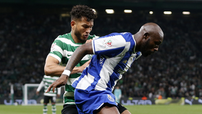 Luis Suárez com Fofana durante o Sporting-FC Porto na Taça de Portugal