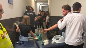 Jogadores do Sporting precisaram de ser assistidos no Dragão Arena