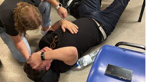 Jogadores precisaram de ser assistidos