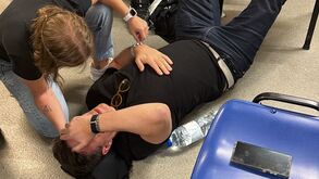 Jogadores precisaram de ser assistidos