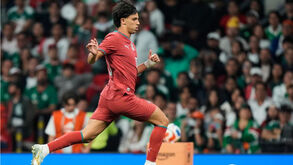 João Félix em ação no particular com o México