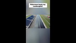 Lamborghini 'pescado' à linha em 'drag race' insólita