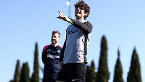 Sporting voltou a treinar esta quarta-feira em Alcochete