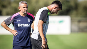 Rui Borges orientou o treino na Academia