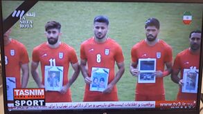 Irão exibe fotos de vítimas do bombardeamento