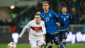 Aktürkoglu durante o Kosovo-Turquia