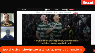 10 Minutos Record: a noite épica do Sporting, a crise de Pavlidis e Thiago Silva a fazer história
