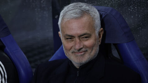 José Mourinho no jogo com o Gil Vicente