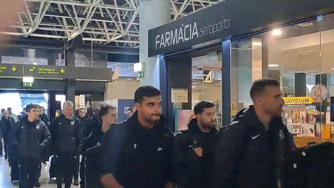 Partida do Sporting para a Noruega