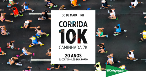 Gaia recebe corrida e caminhada de aniversário do El Corte Inglés
