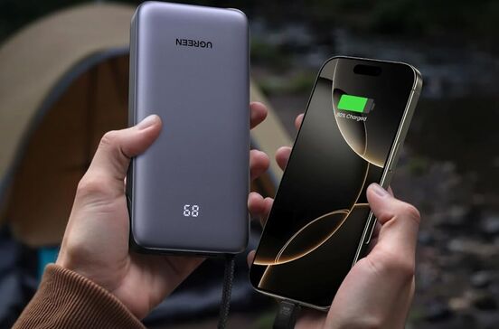 Powerbank UGREEN carrega telemóvel a 80% na Festa de Ofertas da Primavera da Amazon