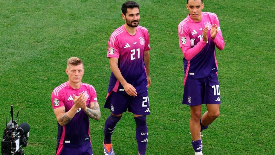 Gündogan na seleção alemã com Kroos e Musiala