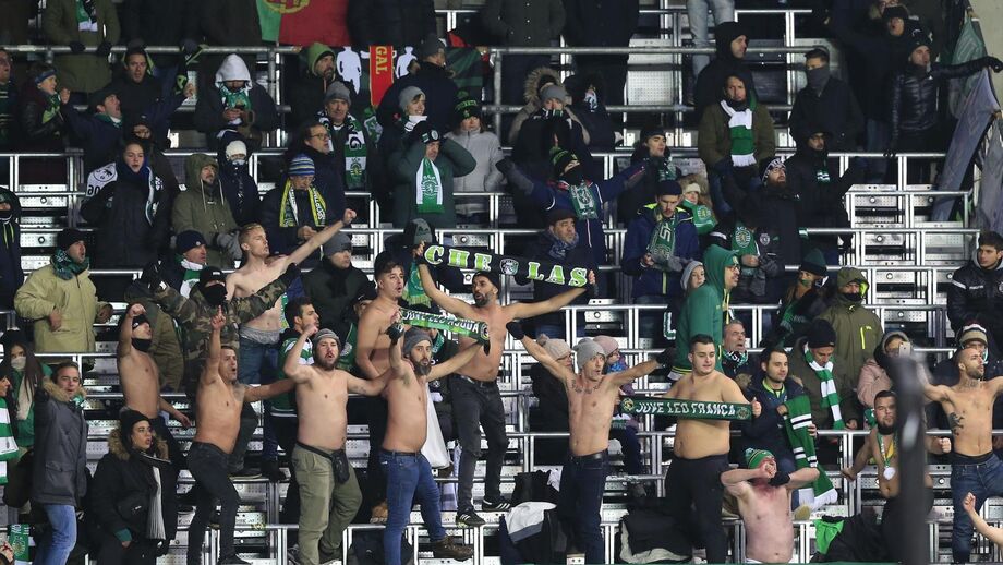 Adeptos do Sporting no apoio à equipa na última deslocação à Noruega