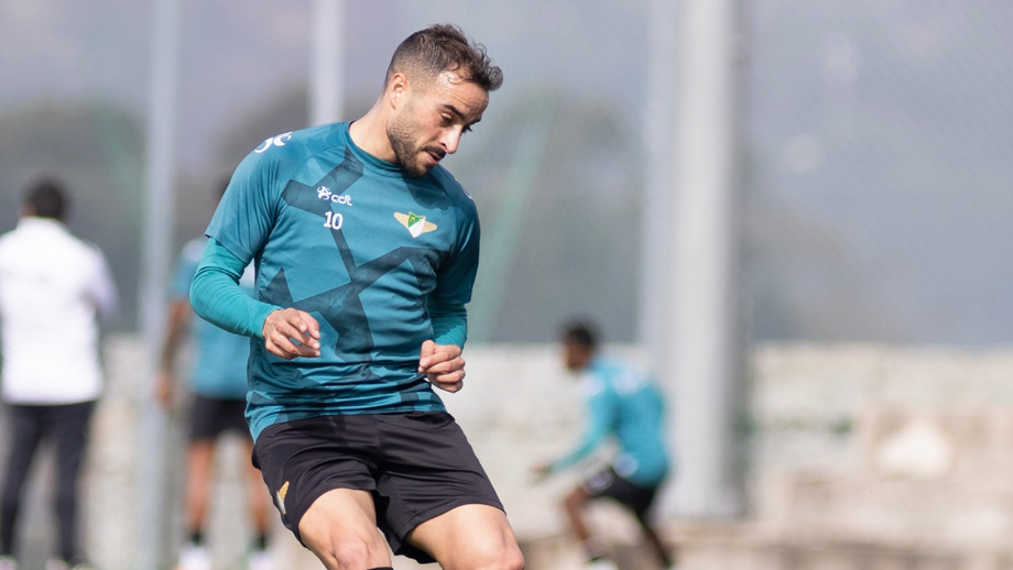 Imagem do treino realizado pelo Moreirense na quarta-feira