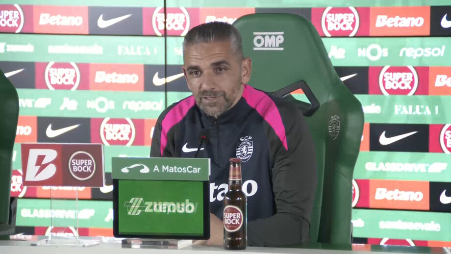 Treinador do Sporting fala também do Trincão
