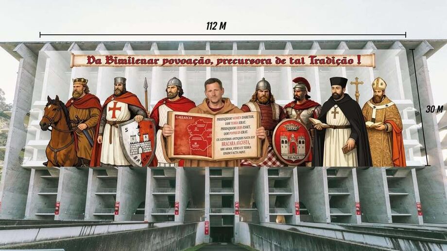 Muralha da Liberdade em Braga evoca história bimilenar da cidade