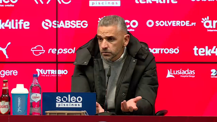 Treinador do Sporting desvaloriza ainda o ter desperdiçado a vantagem em Braga