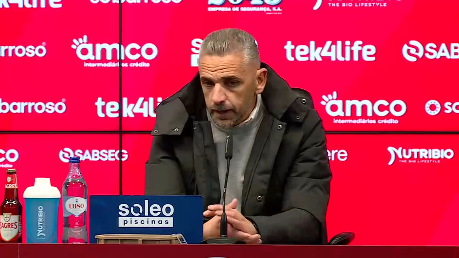 Treinador do Sporting analisa empate (2-2) com o Sp. Braga
