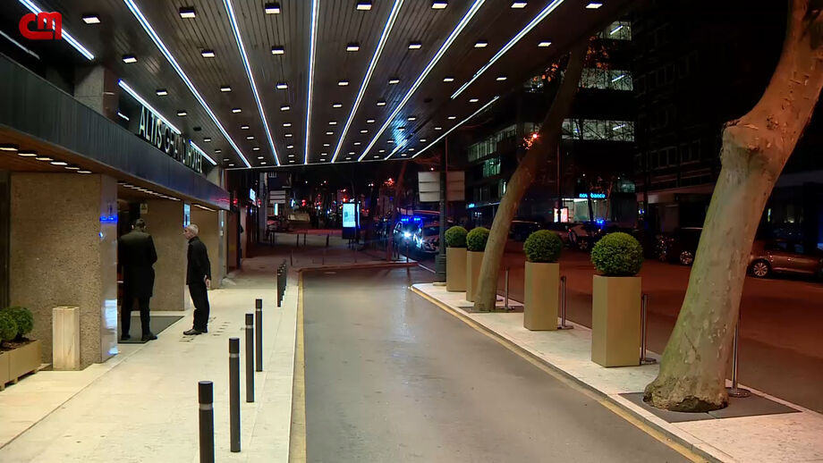 Imagens captadas pela CMTV no Hotel Altis, em Lisboa