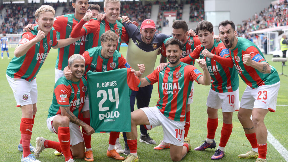 Equipa madeirense festejou e dedicou vitória ao lesionado Rodrigo Borges