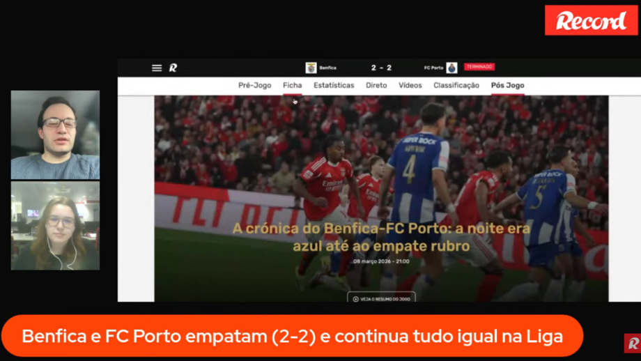 Rescaldo Benfica-FC Porto a marcar o dia
