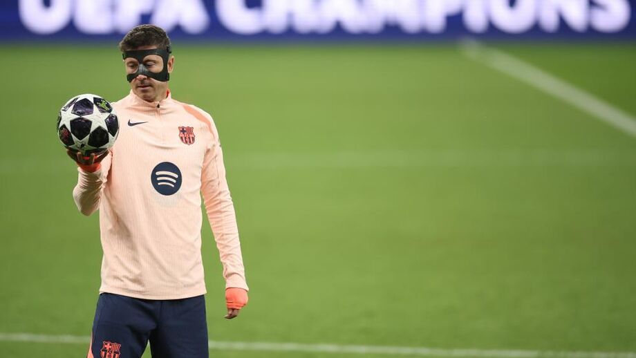 Lewandowski prepara-se para o jogo no St. James Park