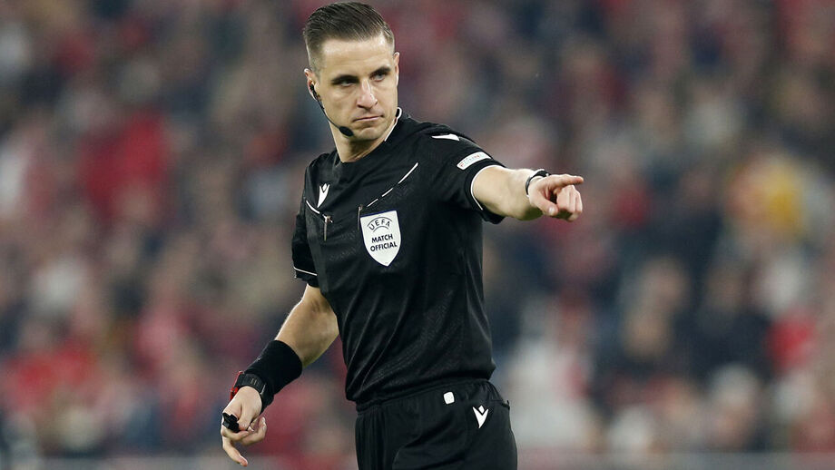 O árbitro Donatas Rumsas