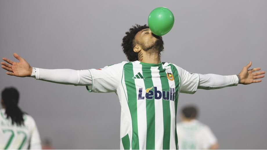 Blesa e a sua celebração com um balão