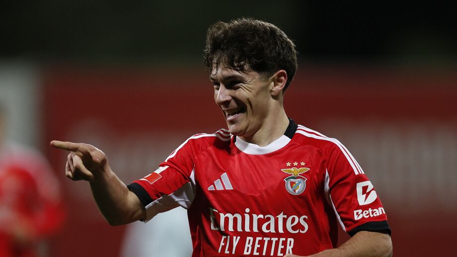 Gonçalo Moreira, jogador do Benfica, poderá ter mais minutos até ao final da época