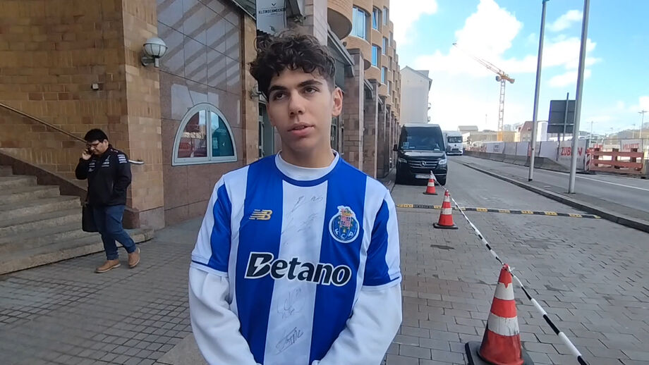 Jovem, filho de emigrantes portugueses, avisa para o perigo da equipa local mas confia num bom resultado do FC Porto