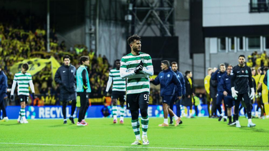 Luis Suárez, avançado do Sporting, agradece apoio dos adeptos em Bodo