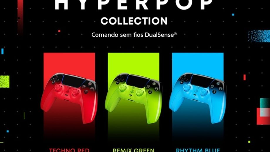 Comando sem fios DualSense Hyperpop Collection disponível em novas cores