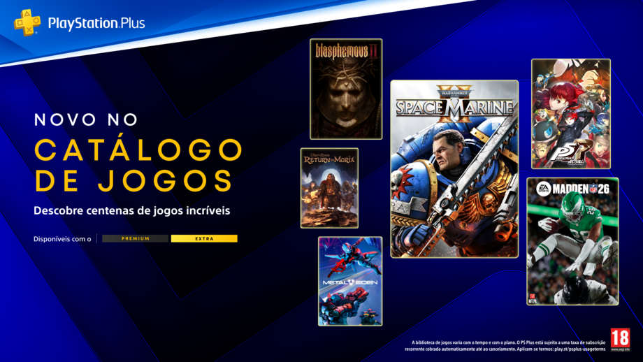 Há novos jogos disponíveis nos planos PlayStation Plus Premium e Extra